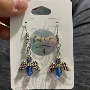 Light blue Angel Earrings